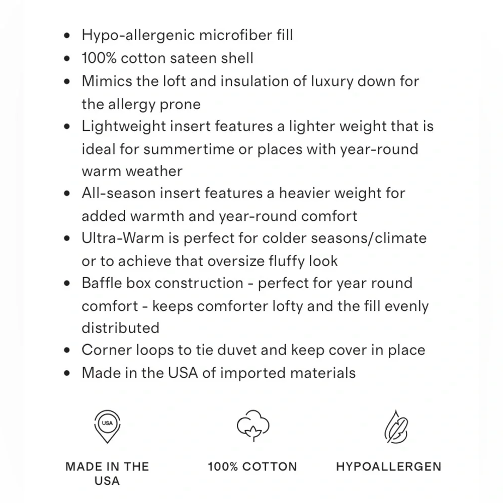 Quince All-Season Premium Down Alternative Comforter - King - Picture 10 of 14